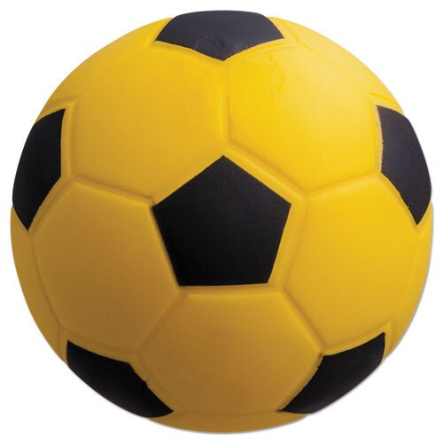 Coated Foam Sport Ball, For Soccer, Playground Size, Yellow Coated Foam Sport Ball, For Soccer, Playground Size, Yellow