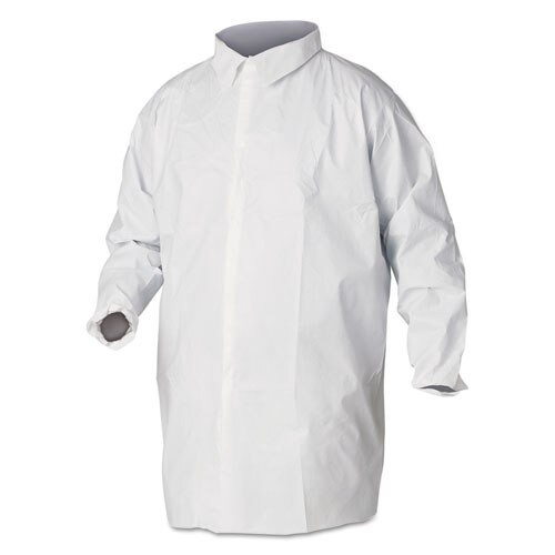 A40 Liquid And Particle Protection Lab Coats, 2x-large, White, 30/carton A40 Liquid And Particle Protection Lab Coats, 2x-large, White, 30/carton