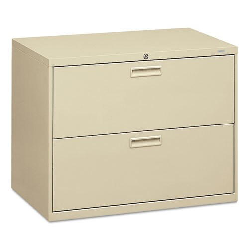 500 Series Two-drawer Lateral File, 36w X 18d X 28h, Putty 500 Series Two-drawer Lateral File, 36w X 18d X 28h, Putty