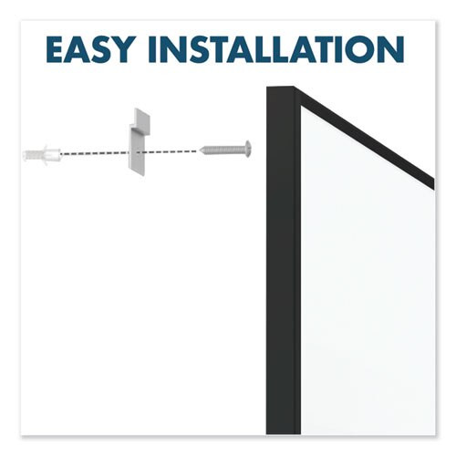 Fusion Nano-clean Magnetic Whiteboard, 96 X 48, Black Frame Fusion Nano-clean Magnetic Whiteboard, 96 X 48, Black Frame