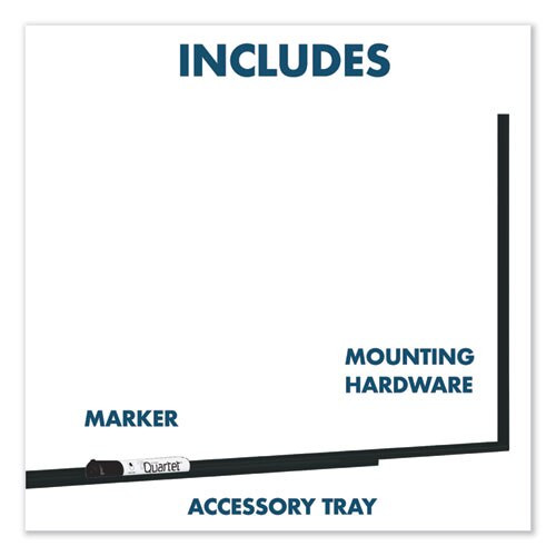 Fusion Nano-clean Magnetic Whiteboard, 96 X 48, Black Frame Fusion Nano-clean Magnetic Whiteboard, 96 X 48, Black Frame