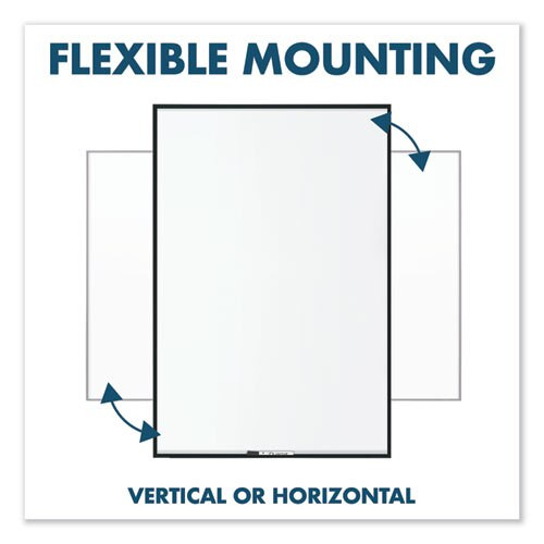 Fusion Nano-clean Magnetic Whiteboard, 96 X 48, Black Frame Fusion Nano-clean Magnetic Whiteboard, 96 X 48, Black Frame