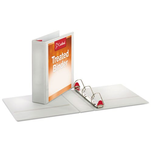 Treated Clearvue Locking Slant-d Ring Binder, 3 Rings, 2" Capacity, 11 X 8.5, White Treated Clearvue Locking Slant-d Ring Binder, 3 Rings, 2" Capacity, 11 X 8.5, White
