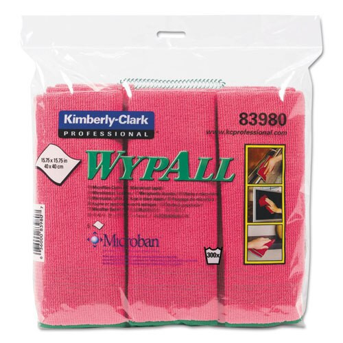 Microfiber Cloths, Reusable, 15 3/4 X 15 3/4, Red, 6/pk, 4 Pk/ct Microfiber Cloths, Reusable, 15 3/4 X 15 3/4, Red, 6/pk, 4 Pk/ct