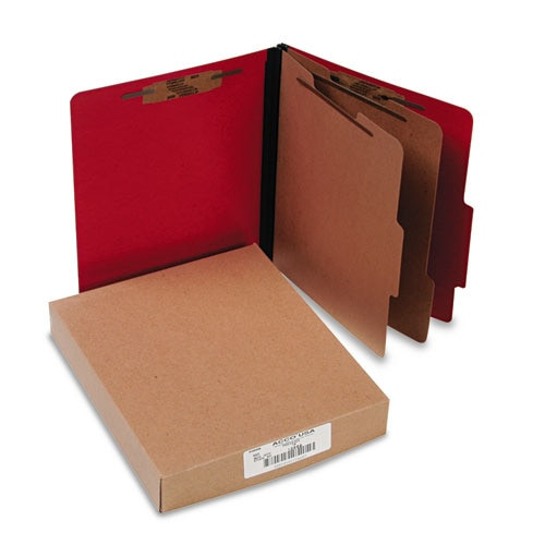 Colorlife Presstex Classification Folders, 2 Dividers, Letter Size, Executive Red, 10/box Colorlife Presstex Classification Folders, 2 Dividers, Letter Size, Executive Red, 10/box
