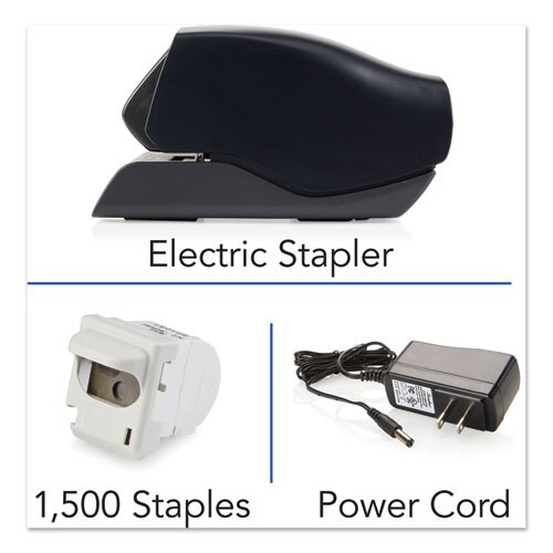 Desktop Cartridge Electric Stapler With Led Guide, 25-sheet Capacity, Black Desktop Cartridge Electric Stapler With Led Guide, 25-sheet Capacity, Black