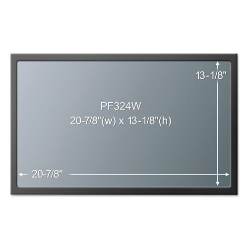 Framed Desktop Monitor Privacy Filter For 23.6" To 24" Widescreen Lcd, 16:10 Framed Desktop Monitor Privacy Filter For 23.6" To 24" Widescreen Lcd, 16:10