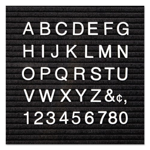Character Sets, Pin, White, 1/2"h, 300/set Character Sets, Pin, White, 1/2"h, 300/set