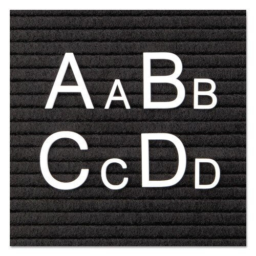 Character Sets, Pin, White, 1/2"h, 300/set Character Sets, Pin, White, 1/2"h, 300/set