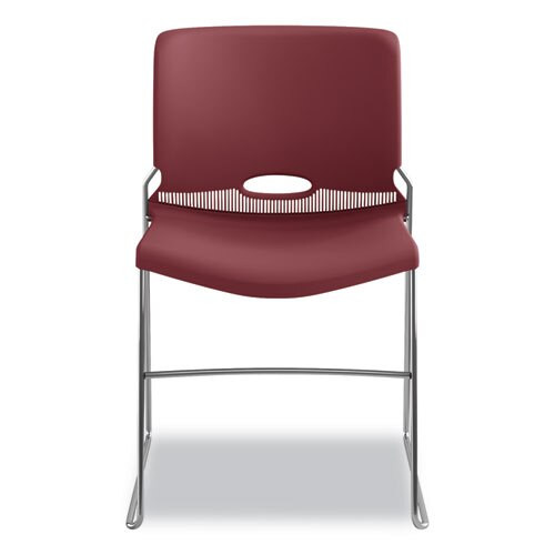 Olson Stacker High Density Chair, Mulberry Seat/mulberry Back, Chrome Base, 4/carton Olson Stacker High Density Chair, Mulberry Seat/mulberry Back, Chrome Base, 4/carton