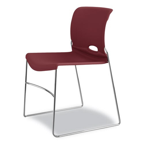 Olson Stacker High Density Chair, Mulberry Seat/mulberry Back, Chrome Base, 4/carton Olson Stacker High Density Chair, Mulberry Seat/mulberry Back, Chrome Base, 4/carton