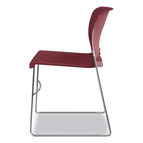 Olson Stacker High Density Chair, Mulberry Seat/mulberry Back, Chrome Base, 4/carton Olson Stacker High Density Chair, Mulberry Seat/mulberry Back, Chrome Base, 4/carton