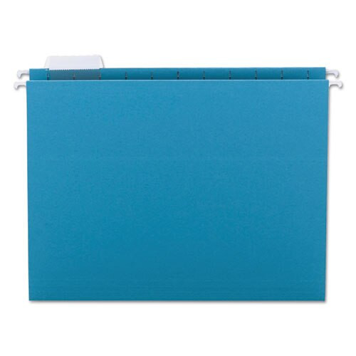 Colored Hanging File Folders, Letter Size, 1/5-cut Tab, Teal, 25/box Colored Hanging File Folders, Letter Size, 1/5-cut Tab, Teal, 25/box