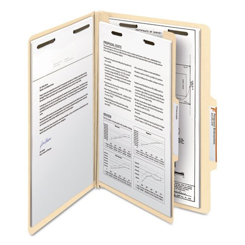 Manila Four- And Six-section Top Tab Classification Folders, 1 Divider, Legal Size, Manila, 10/box Manila Four- And Six-section Top Tab Classification Folders, 1 Divider, Legal Size, Manila, 10/box