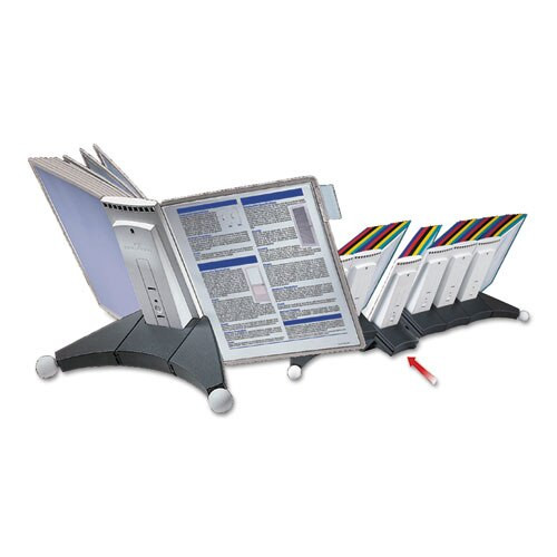 Sherpa Desk Reference System, 10 Panels, 10 X 5 7/8 X 13 1/2, Gray Borders Sherpa Desk Reference System, 10 Panels, 10 X 5 7/8 X 13 1/2, Gray Borders
