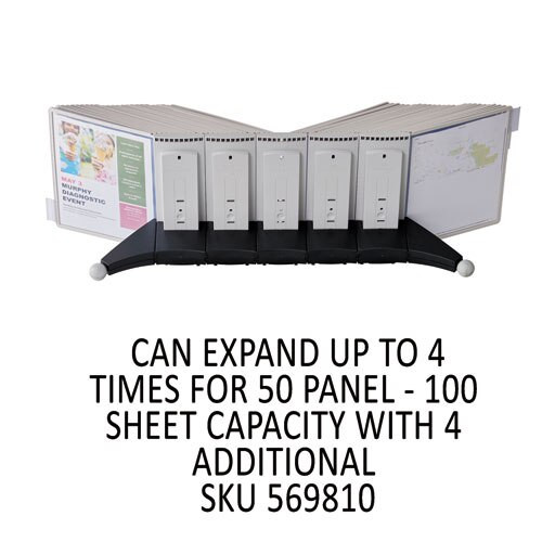 Sherpa Desk Reference System, 10 Panels, 10 X 5 7/8 X 13 1/2, Gray Borders Sherpa Desk Reference System, 10 Panels, 10 X 5 7/8 X 13 1/2, Gray Borders