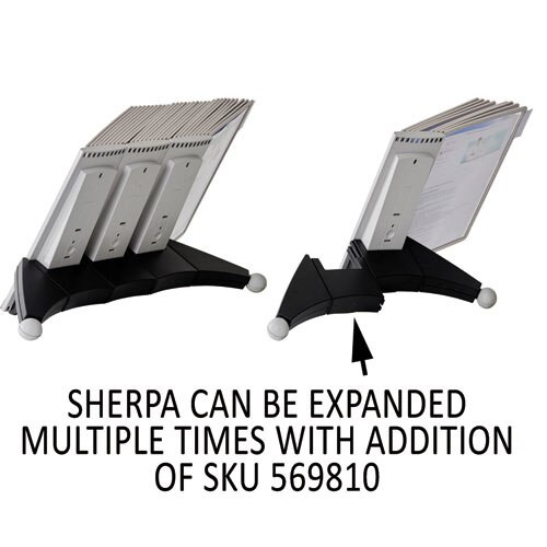 Sherpa Desk Reference System, 10 Panels, 10 X 5 7/8 X 13 1/2, Gray Borders Sherpa Desk Reference System, 10 Panels, 10 X 5 7/8 X 13 1/2, Gray Borders