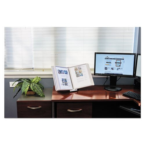 Sherpa Desk Reference System, 10 Panels, 10 X 5 7/8 X 13 1/2, Gray Borders Sherpa Desk Reference System, 10 Panels, 10 X 5 7/8 X 13 1/2, Gray Borders