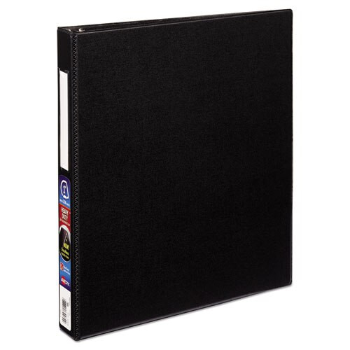 Durable Non-view Binder With Durahinge And Slant Rings, 3 Rings, 1" Capacity, 11 X 8.5, Black Durable Non-view Binder With Durahinge And Slant Rings, 3 Rings, 1" Capacity, 11 X 8.5, Black