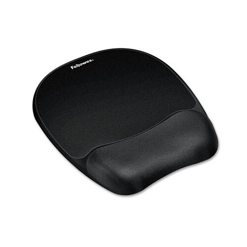 Mouse Pad W/wrist Rest, Nonskid Back, 7 15/16 X 9 1/4, Black Mouse Pad W/wrist Rest, Nonskid Back, 7 15/16 X 9 1/4, Black