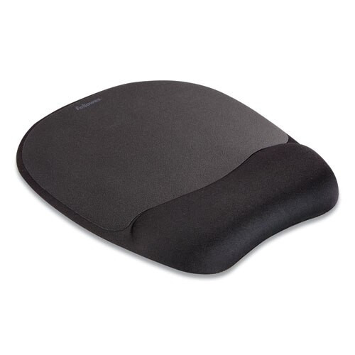 Mouse Pad W/wrist Rest, Nonskid Back, 7 15/16 X 9 1/4, Black Mouse Pad W/wrist Rest, Nonskid Back, 7 15/16 X 9 1/4, Black