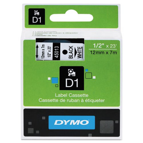 D1 High-performance Polyester Removable Label Tape, 0.5" X 23 Ft, Black On White D1 High-performance Polyester Removable Label Tape, 0.5" X 23 Ft, Black On White