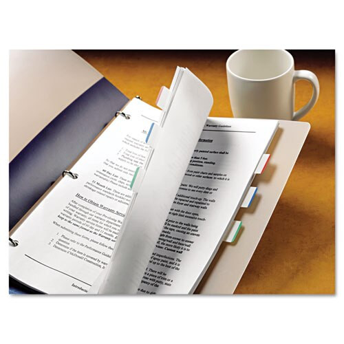1" Tabs, 1/5-cut Tabs, Lined, Assorted Primary Colors, 1" Wide, 66/pack 1" Tabs, 1/5-cut Tabs, Lined, Assorted Primary Colors, 1" Wide, 66/pack