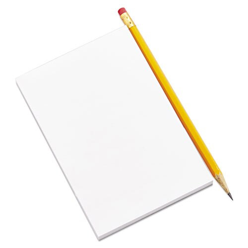 Scratch Pads, Unruled, 4 X 6, White, 100 Sheets, 12/pack Scratch Pads, Unruled, 4 X 6, White, 100 Sheets, 12/pack