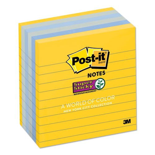 Pads In New York Colors Notes, 4 X 4, 90-sheet, 6/pack Pads In New York Colors Notes, 4 X 4, 90-sheet, 6/pack
