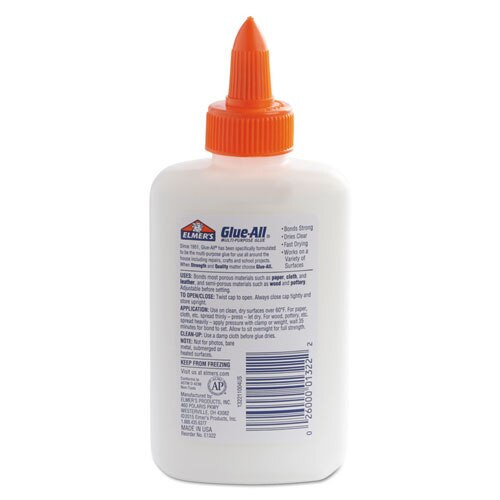 Glue-all White Glue, 4 Oz, Dries Clear Glue-all White Glue, 4 Oz, Dries Clear