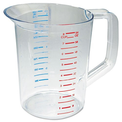 Bouncer Measuring Cup, 2qt, Clear Bouncer Measuring Cup, 2qt, Clear