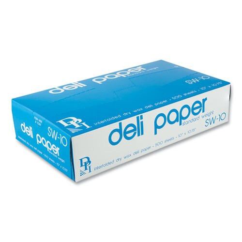 Interfolded Deli Sheets, 10" X 10 3/4", 500 Sheets/box, 12 Boxes/carton Interfolded Deli Sheets, 10" X 10 3/4", 500 Sheets/box, 12 Boxes/carton