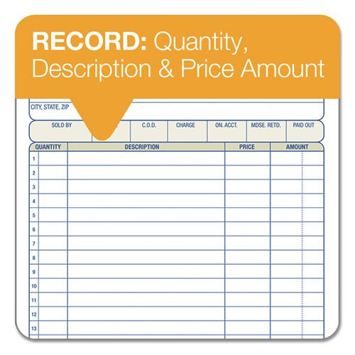 2-part Sales Book, 7 15/16 X 5 9/16, Carbonless, 50 Sets/book 2-part Sales Book, 7 15/16 X 5 9/16, Carbonless, 50 Sets/book