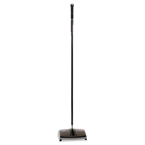 Floor & Carpet Sweeper, Plastic Bristles, 44" Handle, Black/gray Floor & Carpet Sweeper, Plastic Bristles, 44" Handle, Black/gray