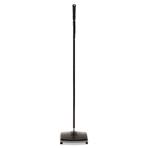 Floor & Carpet Sweeper, Plastic Bristles, 44" Handle, Black/gray Floor & Carpet Sweeper, Plastic Bristles, 44" Handle, Black/gray