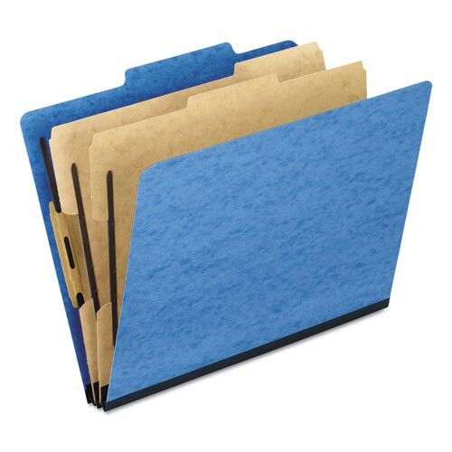 Six-section Colored Classification Folders, 2 Dividers, Letter Size, Light Blue, 10/box Six-section Colored Classification Folders, 2 Dividers, Letter Size, Light Blue, 10/box