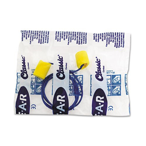 E·a·r Classic Earplugs, Corded, Pvc Foam, Yellow, 200 Pairs E·a·r Classic Earplugs, Corded, Pvc Foam, Yellow, 200 Pairs