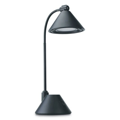 Led Task Lamp, 5.38"w X 9.88"d X 17"h, Black Led Task Lamp, 5.38"w X 9.88"d X 17"h, Black