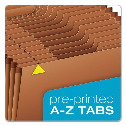 Heavy-duty Expanding File, 21 Sections, 1/3-cut Tab, Legal Size, Redrope Heavy-duty Expanding File, 21 Sections, 1/3-cut Tab, Legal Size, Redrope