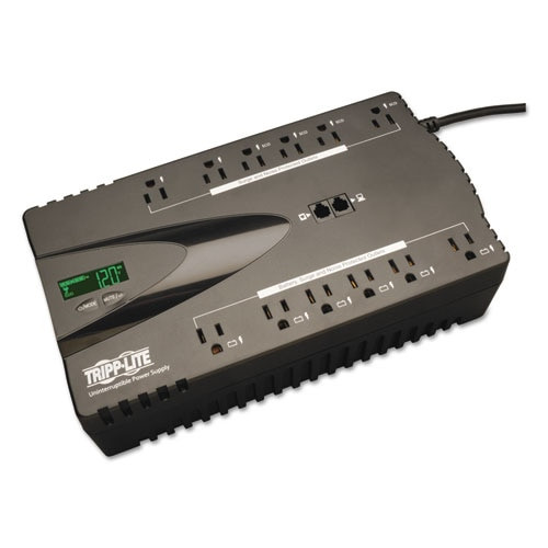 Eco Series Energy-saving Standby Ups, Usb, Lcd Display, 12 Outlets, 850 Va, 420j Eco Series Energy-saving Standby Ups, Usb, Lcd Display, 12 Outlets, 850 Va, 420j