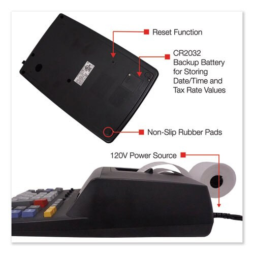 El2196bl Two-color Printing Calculator, Black/red Print, 3.7 Lines/sec El2196bl Two-color Printing Calculator, Black/red Print, 3.7 Lines/sec