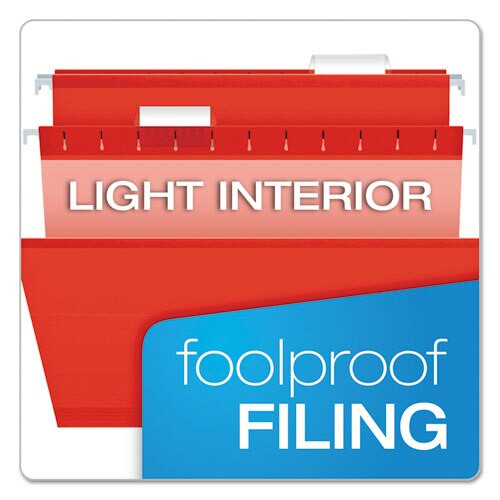 Colored Reinforced Hanging Folders, Letter Size, 1/5-cut Tab, Assorted, 25/box Colored Reinforced Hanging Folders, Letter Size, 1/5-cut Tab, Assorted, 25/box