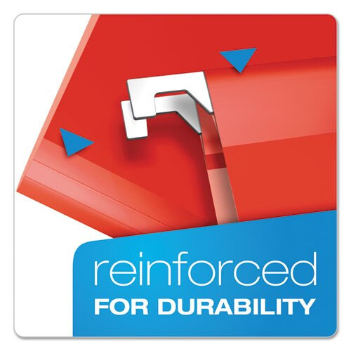 Colored Reinforced Hanging Folders, Letter Size, 1/5-cut Tab, Assorted, 25/box Colored Reinforced Hanging Folders, Letter Size, 1/5-cut Tab, Assorted, 25/box
