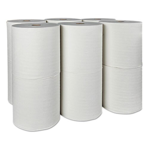 Essential Plus Hard Roll Towels, 1.5" Core, 8" X 425 Ft, White, 12 Rolls/carton Essential Plus Hard Roll Towels, 1.5" Core, 8" X 425 Ft, White, 12 Rolls/carton