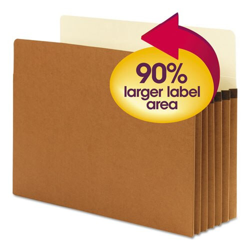 Supertab Pockets, 5.25" Expansion, Letter Size, Redrope, 10/box Supertab Pockets, 5.25" Expansion, Letter Size, Redrope, 10/box