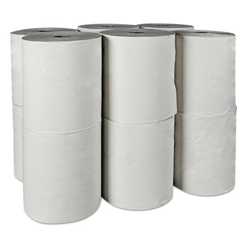 Essential 100% Recycled Fiber Hard Roll Towel, 1.5" Core,white,8" X 800ft, 12/ct Essential 100% Recycled Fiber Hard Roll Towel, 1.5" Core,white,8" X 800ft, 12/ct