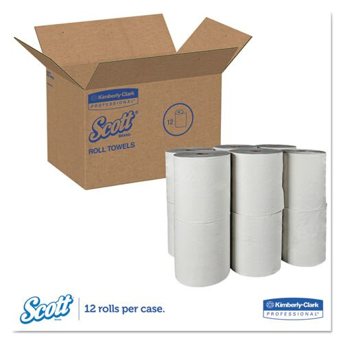 Essential 100% Recycled Fiber Hard Roll Towel, 1.5" Core,white,8" X 800ft, 12/ct Essential 100% Recycled Fiber Hard Roll Towel, 1.5" Core,white,8" X 800ft, 12/ct