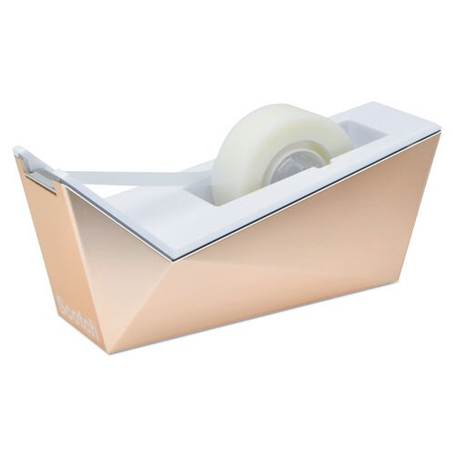 Facet Design One-handed Dispenser, With 3/4 X 350 Tape Roll, 1" Core, Copper Facet Design One-handed Dispenser, With 3/4 X 350 Tape Roll, 1" Core, Copper