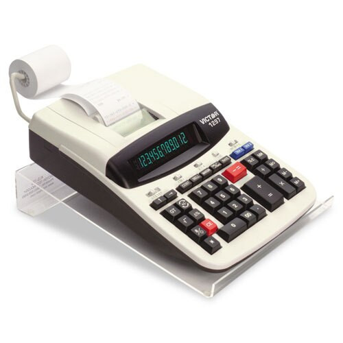 Large Angled Acrylic Calculator Stand, 9 X 11 X 2, Clear Large Angled Acrylic Calculator Stand, 9 X 11 X 2, Clear