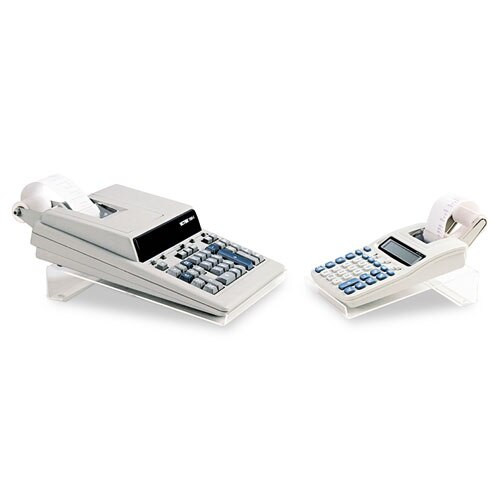 Large Angled Acrylic Calculator Stand, 9 X 11 X 2, Clear Large Angled Acrylic Calculator Stand, 9 X 11 X 2, Clear